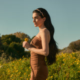 Wave Headband in Peachy Orange