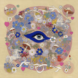 True Love Print Silk Scarf in Multicolour