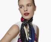 Silk Twill Scarf in Flower Child - Image 4