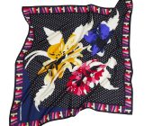 Silk Twill Scarf in Flower Child - Image 3
