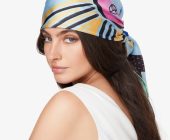 Silk Twill Scarf - Symi Sea