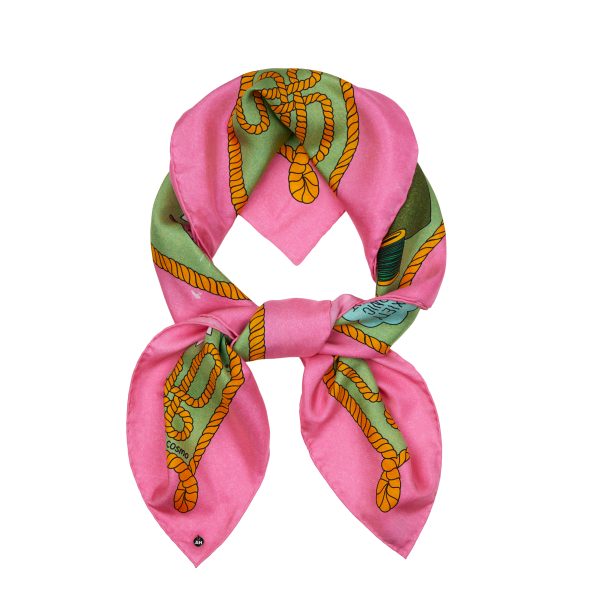 Silk Twill Scarf - Atelier by Cosmo - Image 3