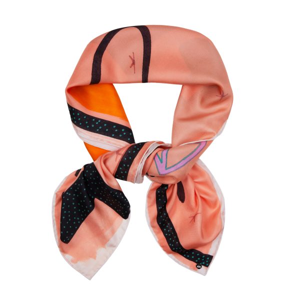 Silk Twill Scarf - Symi Earth - Image 2