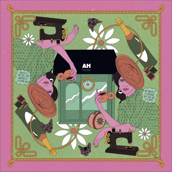 Silk Twill Scarf - Atelier by Cosmo - Image 2