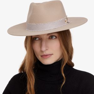 Wool Fedora - Chalk Cream