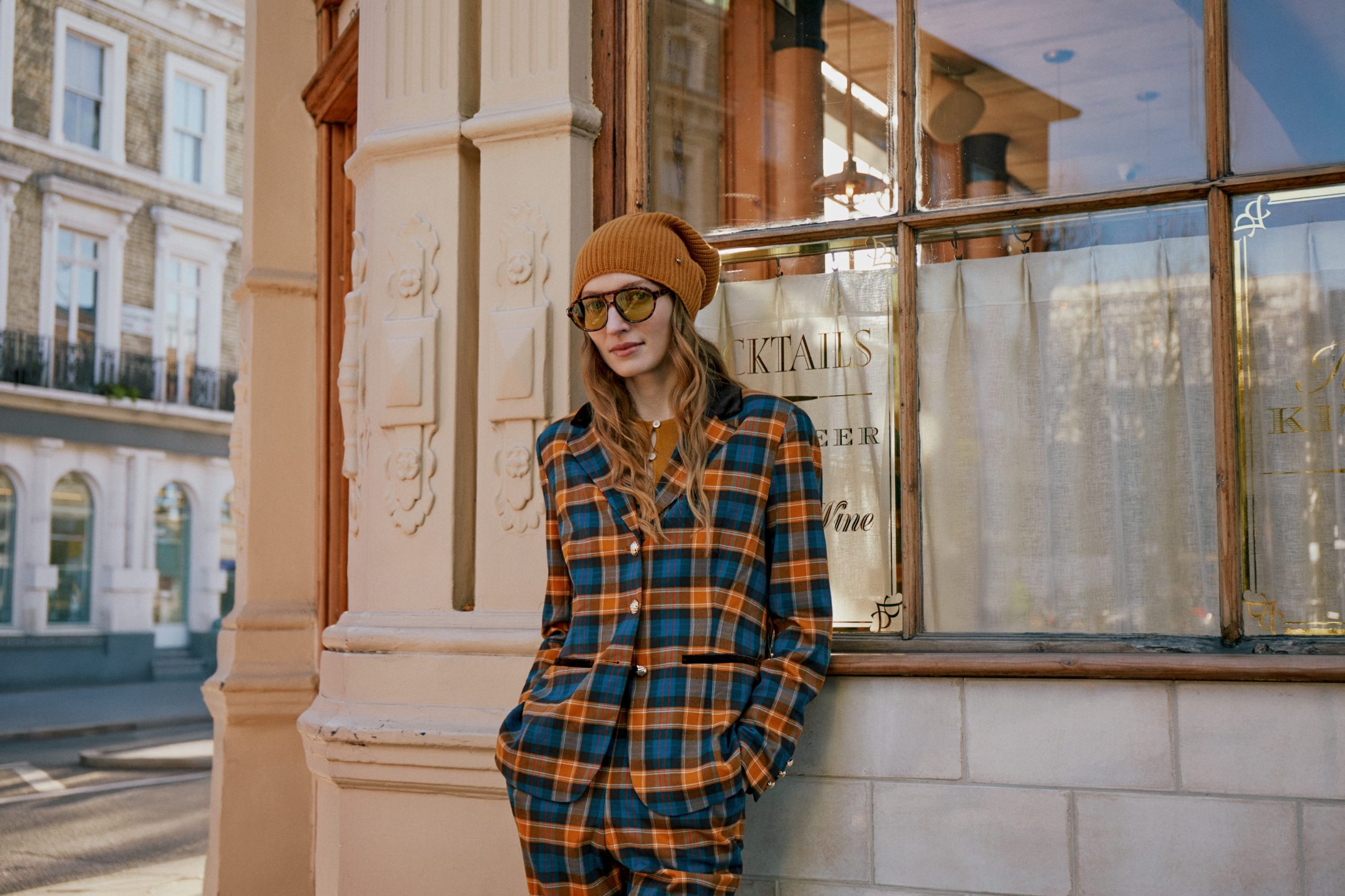 Cashmere Beanie - Saffron Brown - Image 4