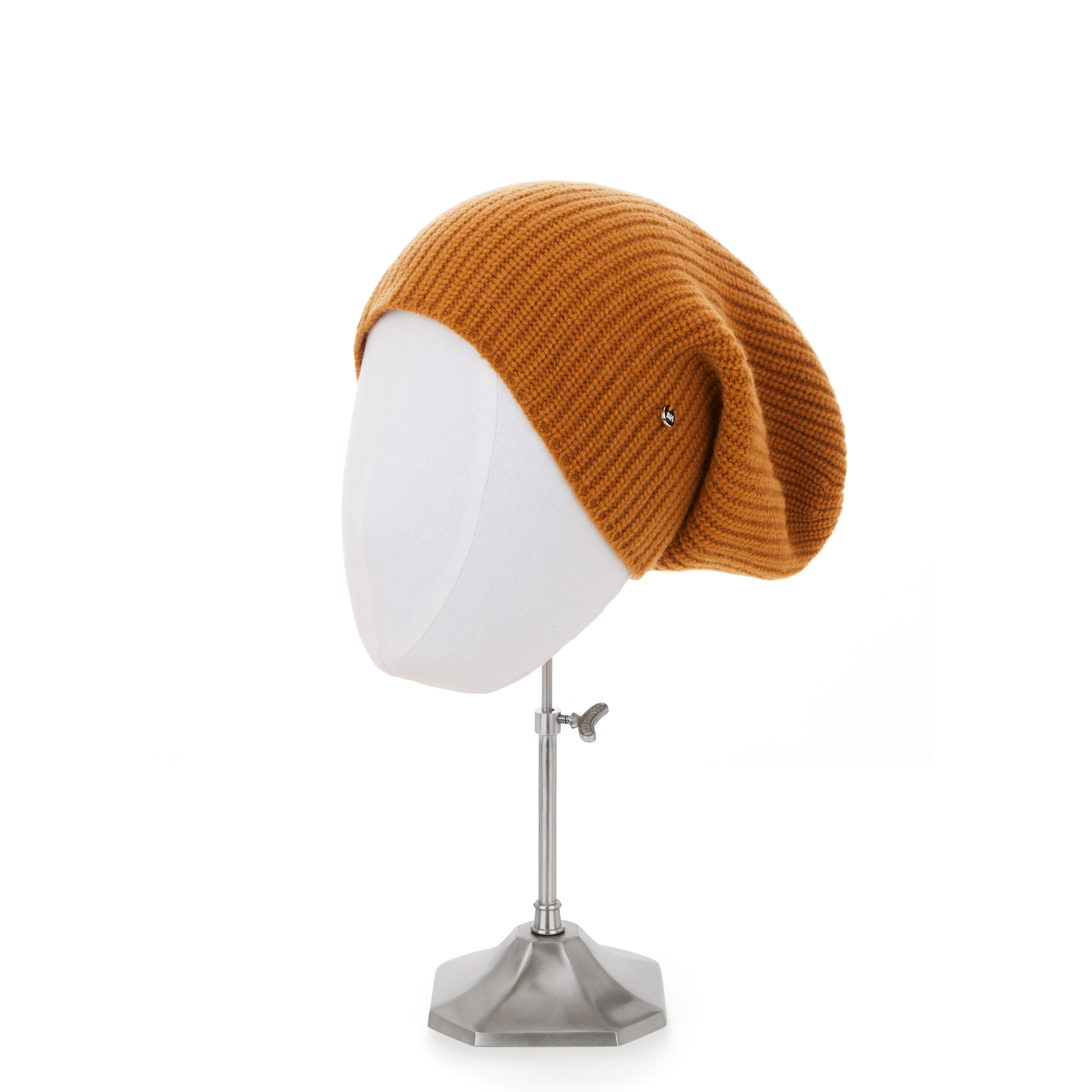 Cashmere Beanie - Saffron Brown - Image 3