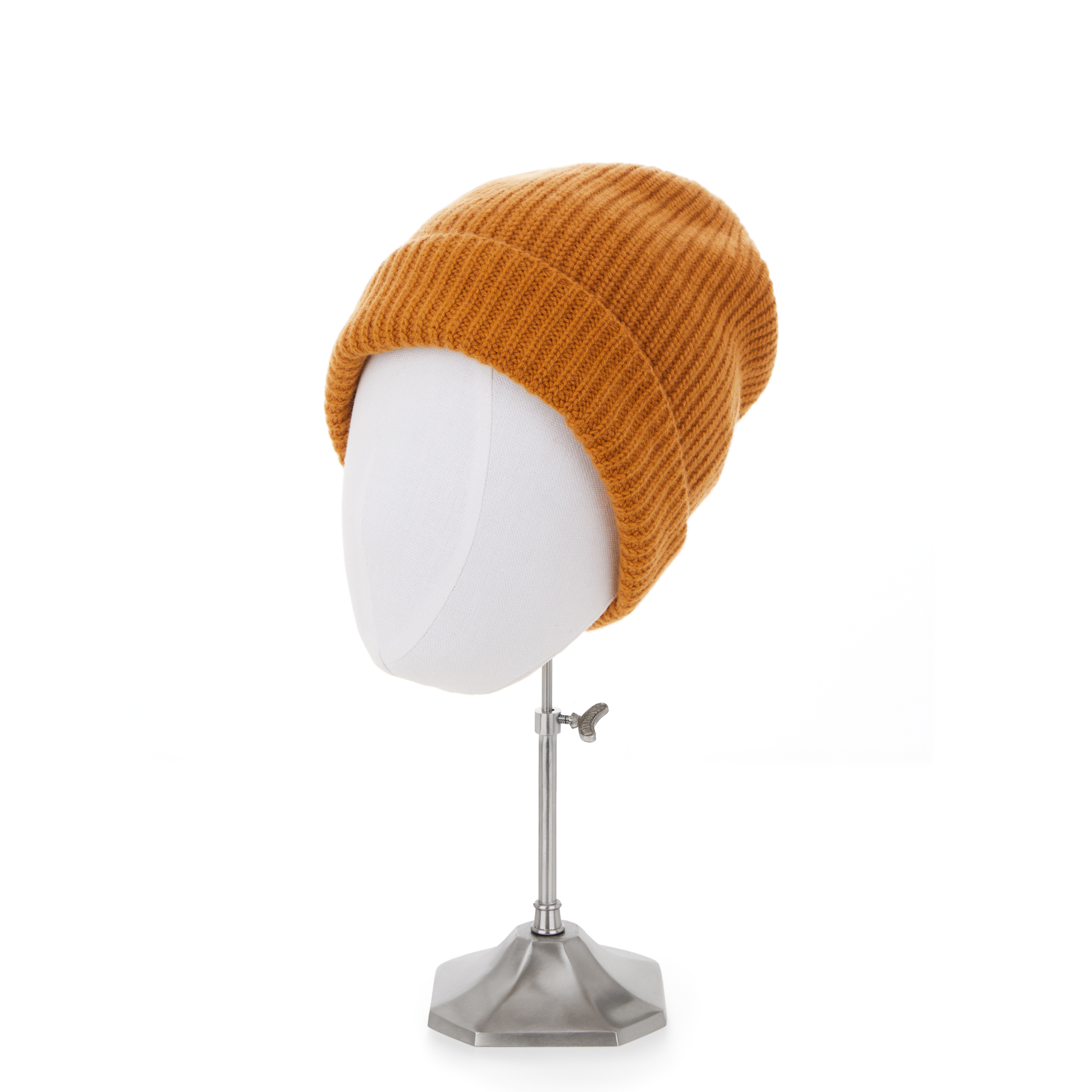 Cashmere Beanie - Saffron Brown - Image 2
